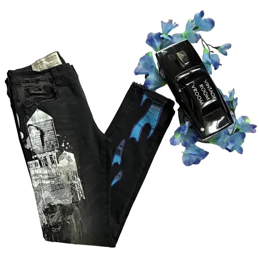 Industrial Indigo NWT Black Wash Skinny Jeans Waist 30